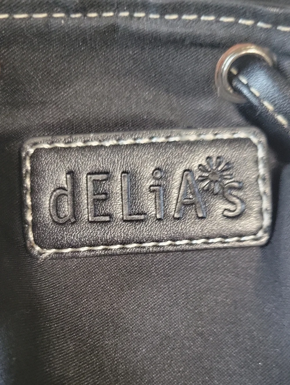 dELiA*S By Dolls Kill Mini Black Faux Leather Backpack with Butterfly Applique